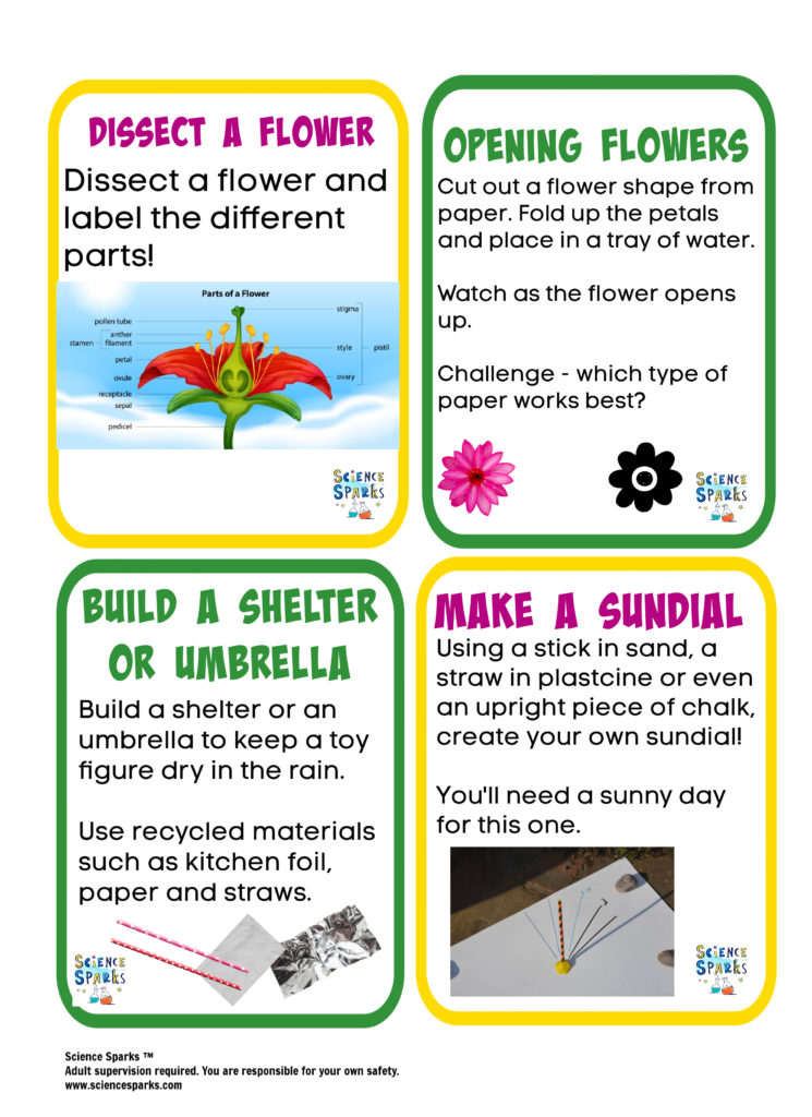 Easy Spring STEM Challenges
